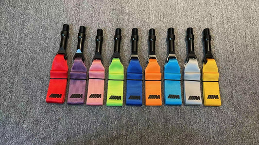BMW G80 M3 / G82 M4 / G87 M2 Tow Straps / Painted Tow Hook Covers