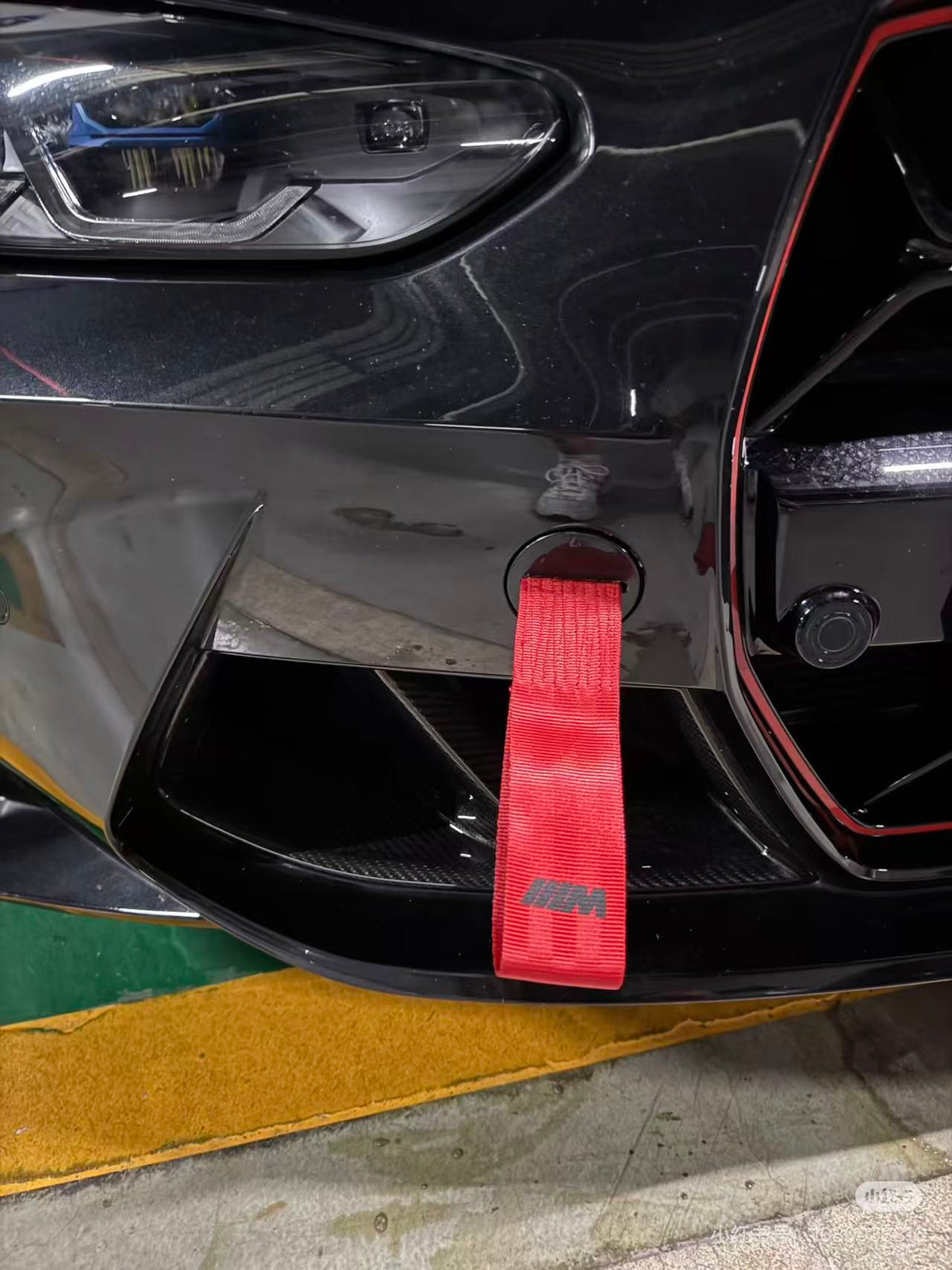 BMW G80 M3 / G82 M4 / G87 M2 Tow Straps / Painted Tow Hook Covers